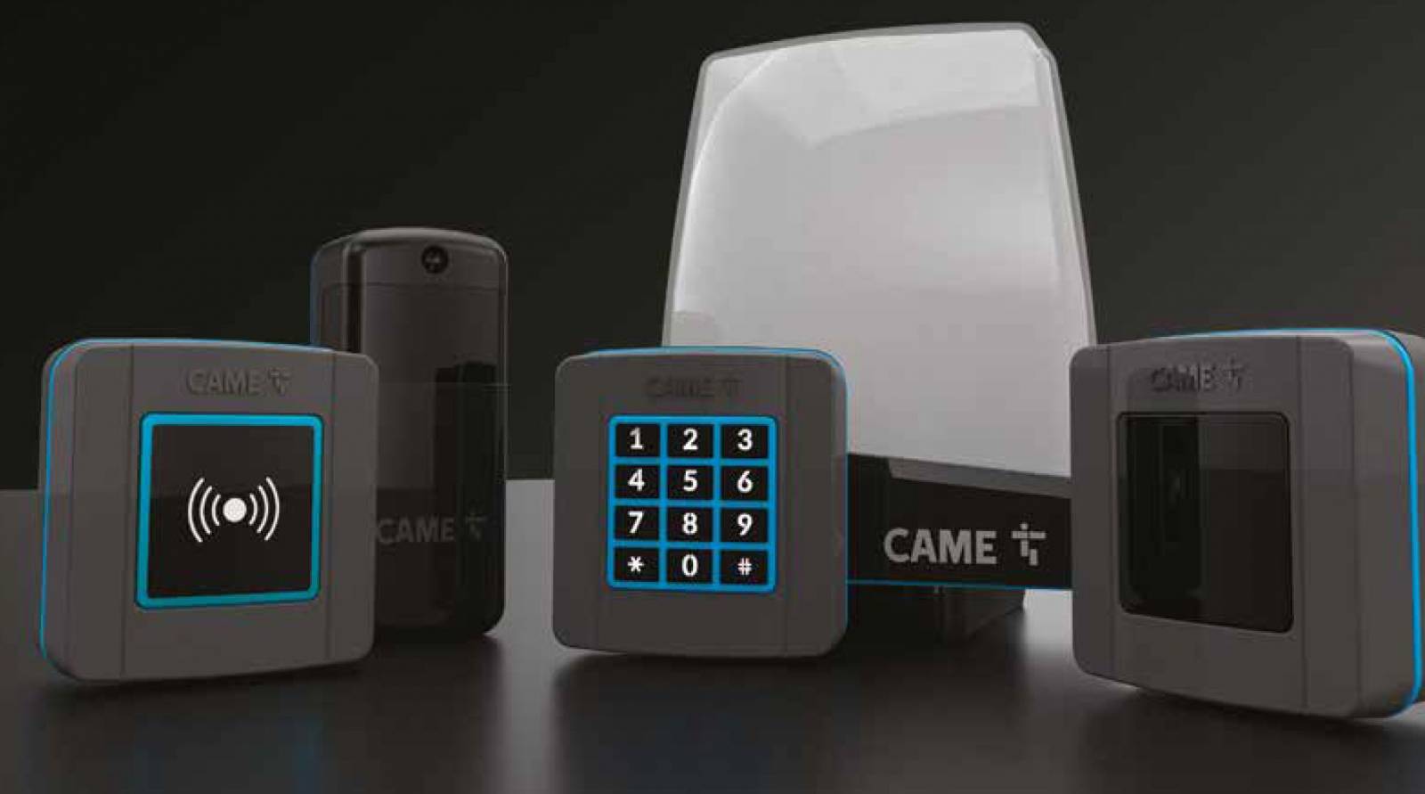 Accessoire clignotant, clavier à code, cellules pour portail CAME